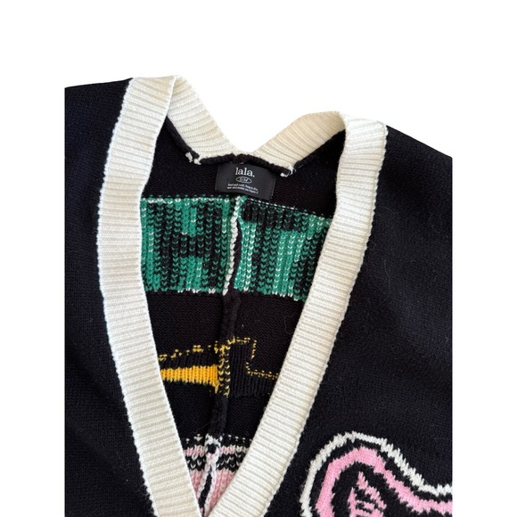 LALA  Tiger Karma Mother Lightning Star Yin Yang Oversized Cardigan  size S/M - Picture 5 of 7